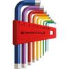 Winkelschraubendreher- Satz im Kunststoffhalter 9-teilig 1,5-10mm Rainbow